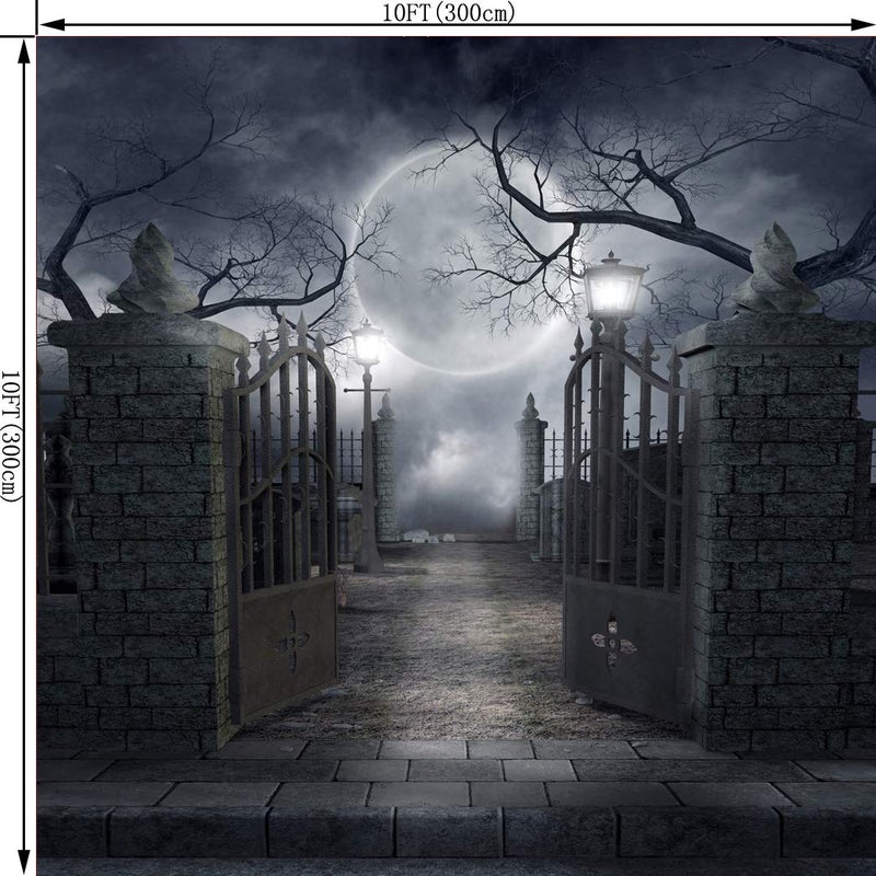 OUYIDA 10X10FT Halloween Theme Pictorial Cloth Customized Photography Backdrop Background Studio Prop TP17C - Image 2